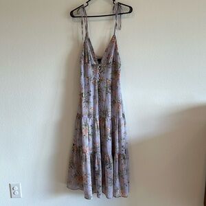 Lulu’s Dress, Purple Floral, Size Small